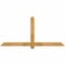 Ekena Millwork Eugene Rough Sawn Timber Gable Bracket, Western Red Cedar, 72"W x 33"H x 2"D x 4"F, 11/12 Pitch GBW072X33X0204EUG00RWR - alternate 1